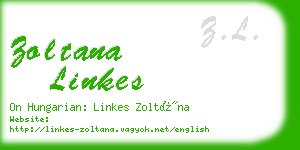 zoltana linkes business card